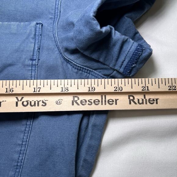 MIOU MUSE Easygoing Romper Size Small Blue 100% Cotton Tie Waist Shorts Casual - Picture 8 of 13